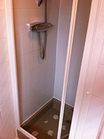 Ensuite shower cubicle before renovation (Guildford)